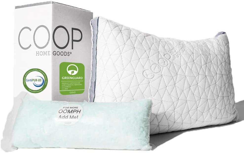 Coop Home Goods Eden Pillow For Back Sleepers